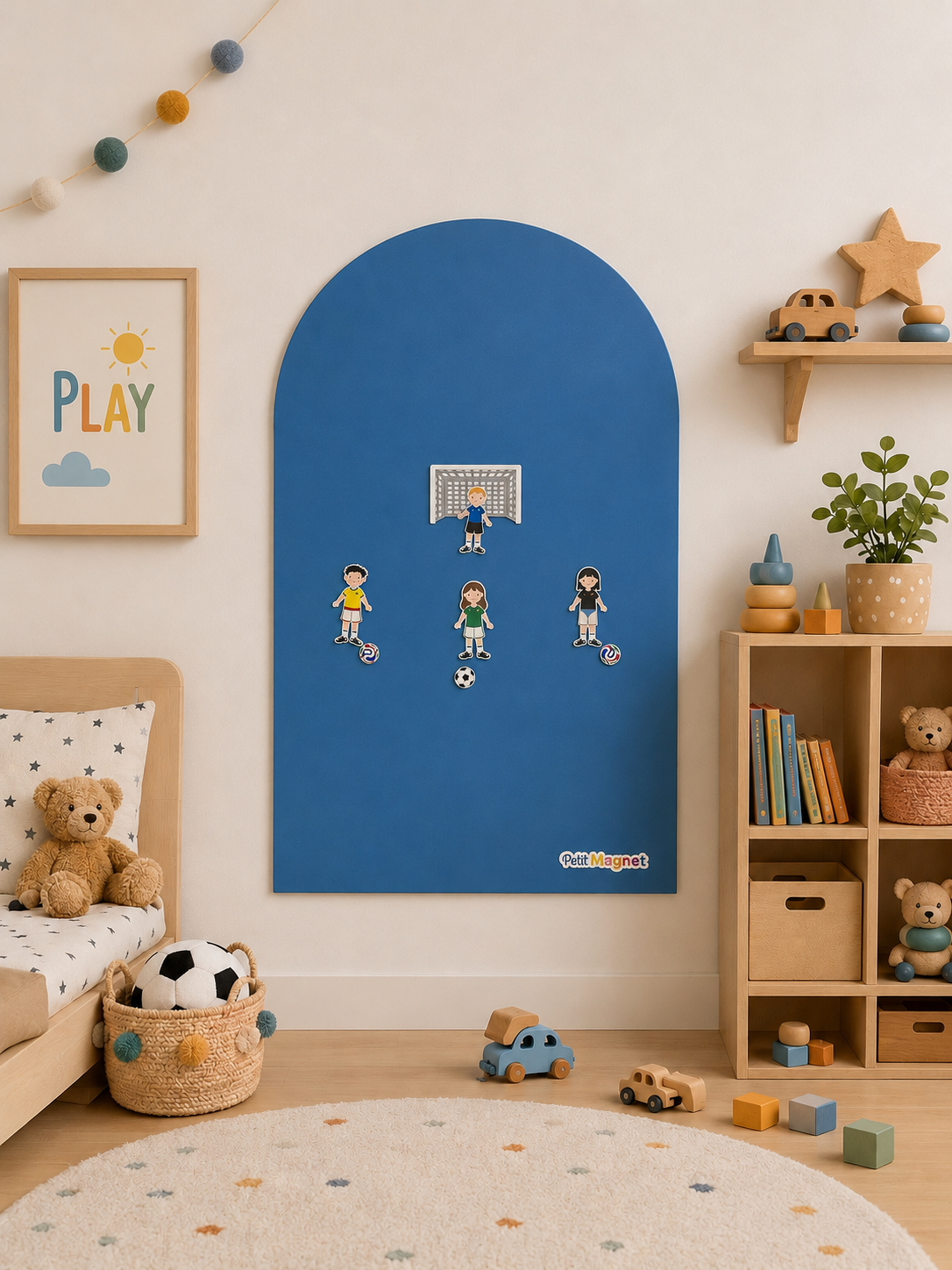 Set Magnético World Cup — 26 imanes de fútbol para niños · Hecho en México